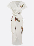 Alveraine Women's Elegant Wrap Dress – Detail