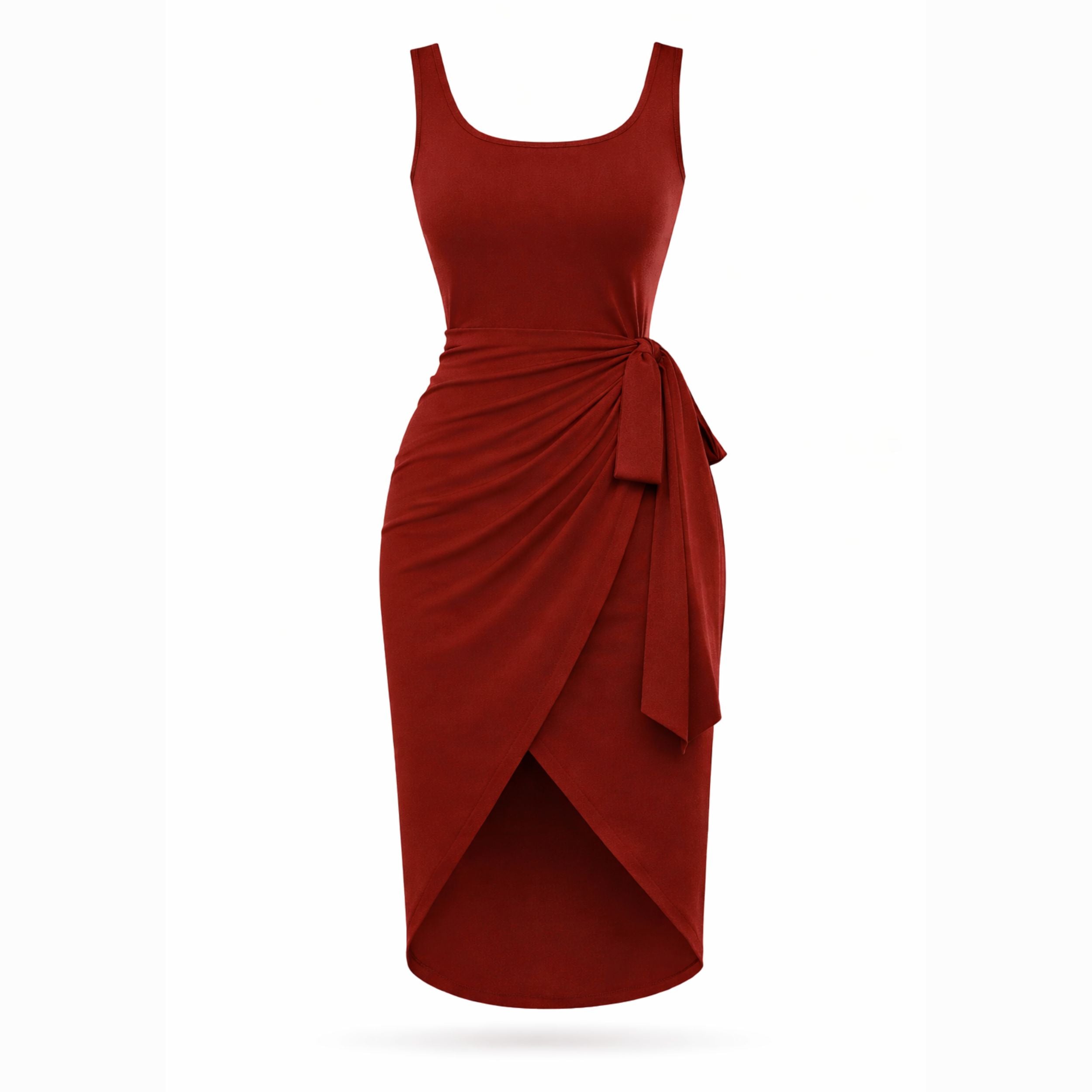 Alveraine | Women’s Tie-Side Tank Maxi Dress – Elegant Flowing Style
