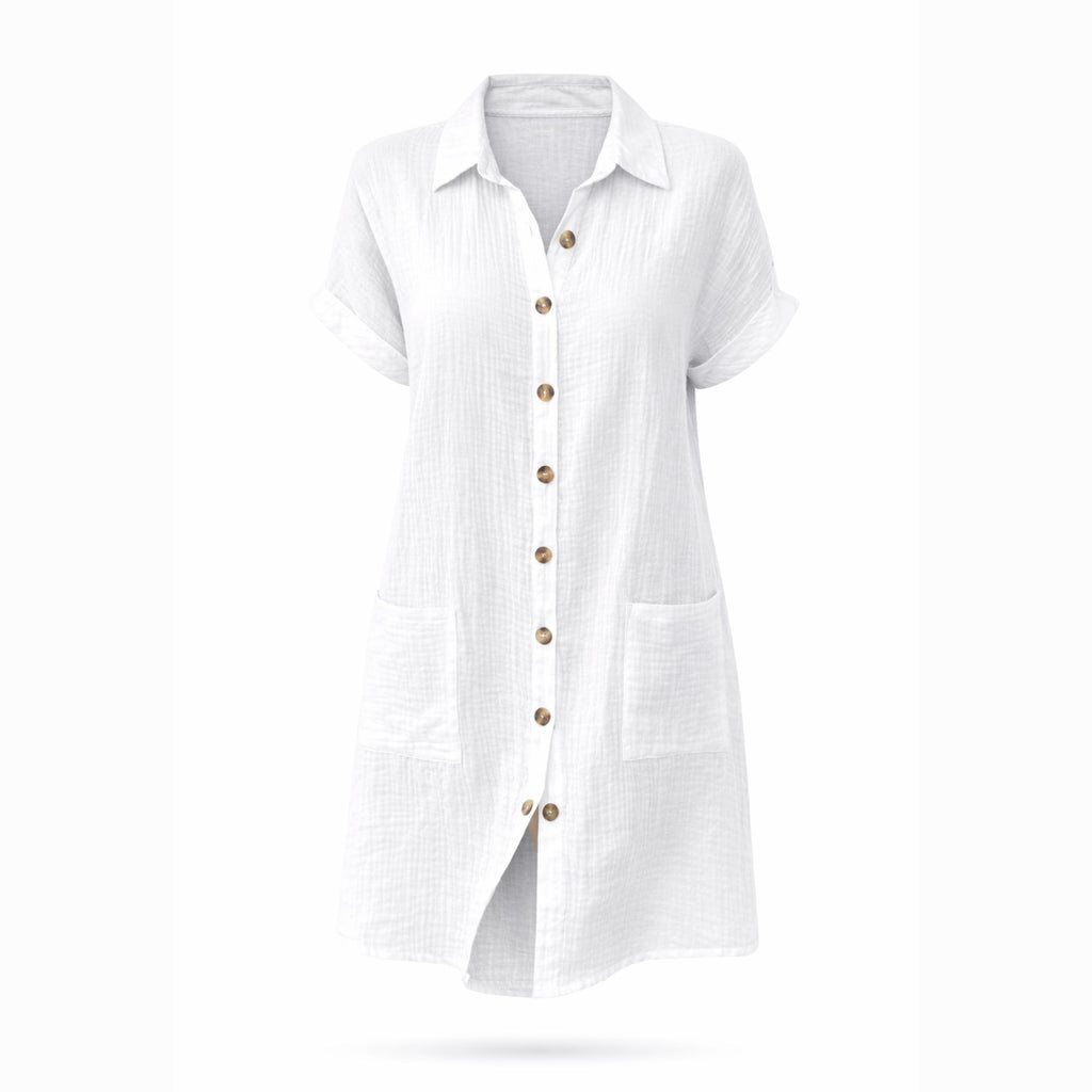 Alveraine | Women’s Single-Breasted Mid-Length Dress – Casual Elegant Style