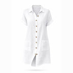 Alveraine | Women’s Single-Breasted Mid-Length Dress – Casual Elegant Style