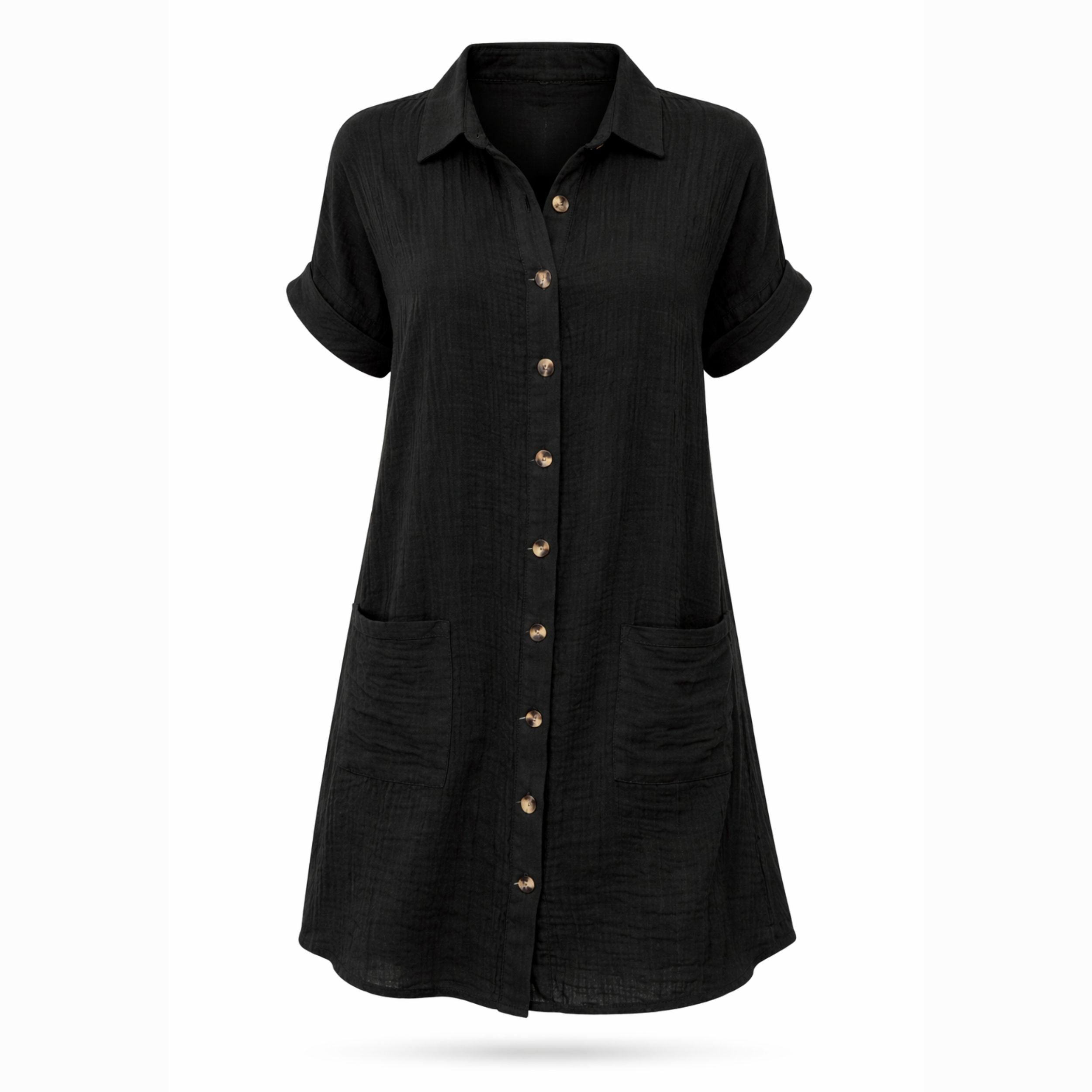Alveraine | Women’s Single-Breasted Mid-Length Dress – Casual Elegant Style