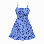 Alveraine | Women’s Printed Summer Dress – Backless Casual Style