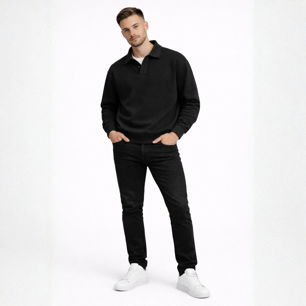 Alveraine | Men’s Crew Neck Knit Sweater – Long Sleeve Minimalist Essential