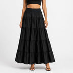 Alveraine | Women's High-Waisted Tiered Skirt - Elegant Summer Style