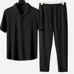 Alveraine | Men’s Cotton Polo & Pantalon Set – Old Money Summer Style
