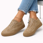 Alveraine | Women’s Round-Toe Lace-Up Sneakers – Elegant Casual Style