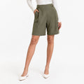 Alveraine | Women’s Cotton Linen Casual Shorts – Refined Summer Style