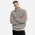 Alveraine | Men’s Tailored Acrylic Half-Zip Sweater