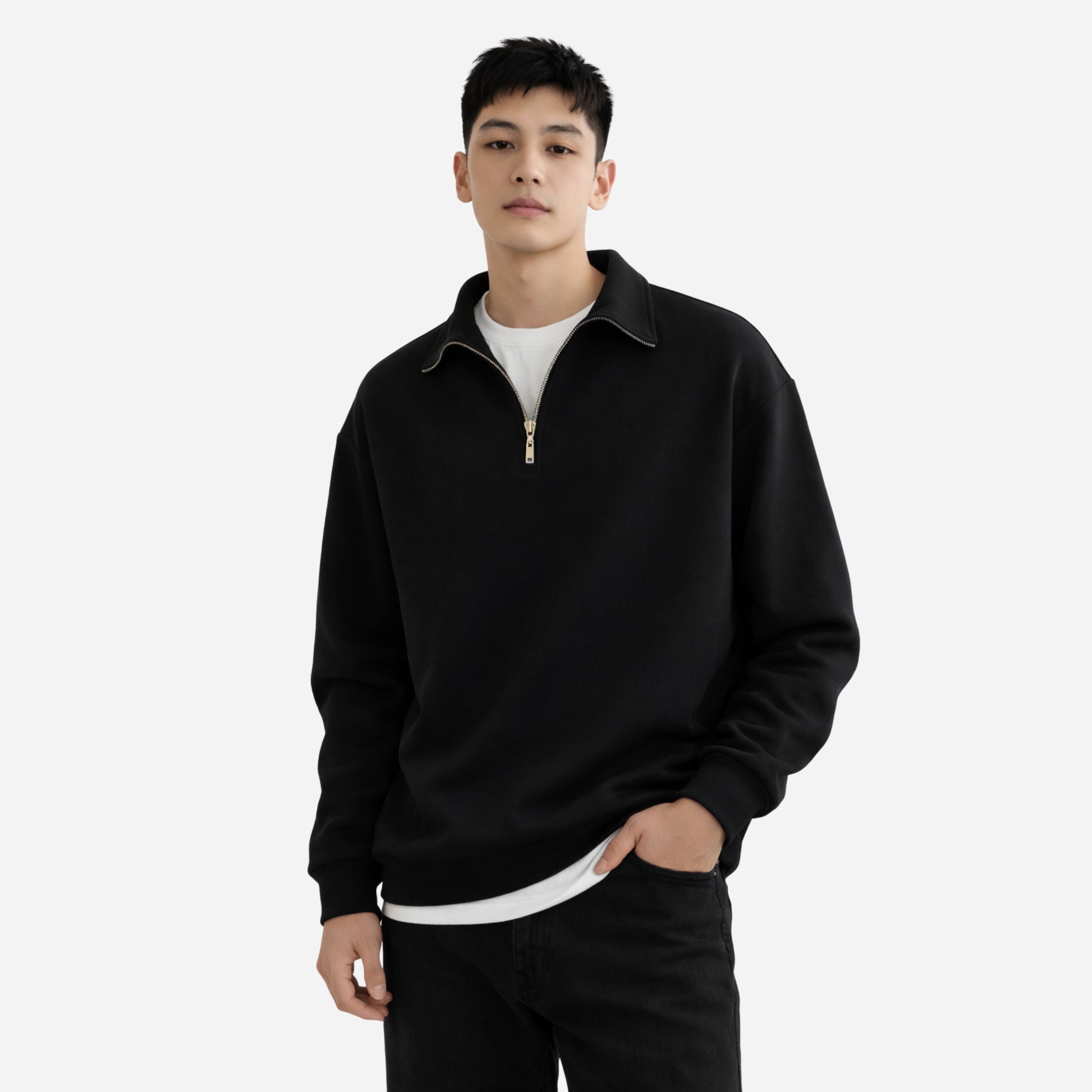 Alveraine | Men’s Cozy Fleece Half-Zip Pullover