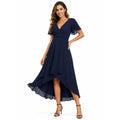 Alveraine | Women’s V-Neck Wrap Midi Dress – Elegant Everyday Style