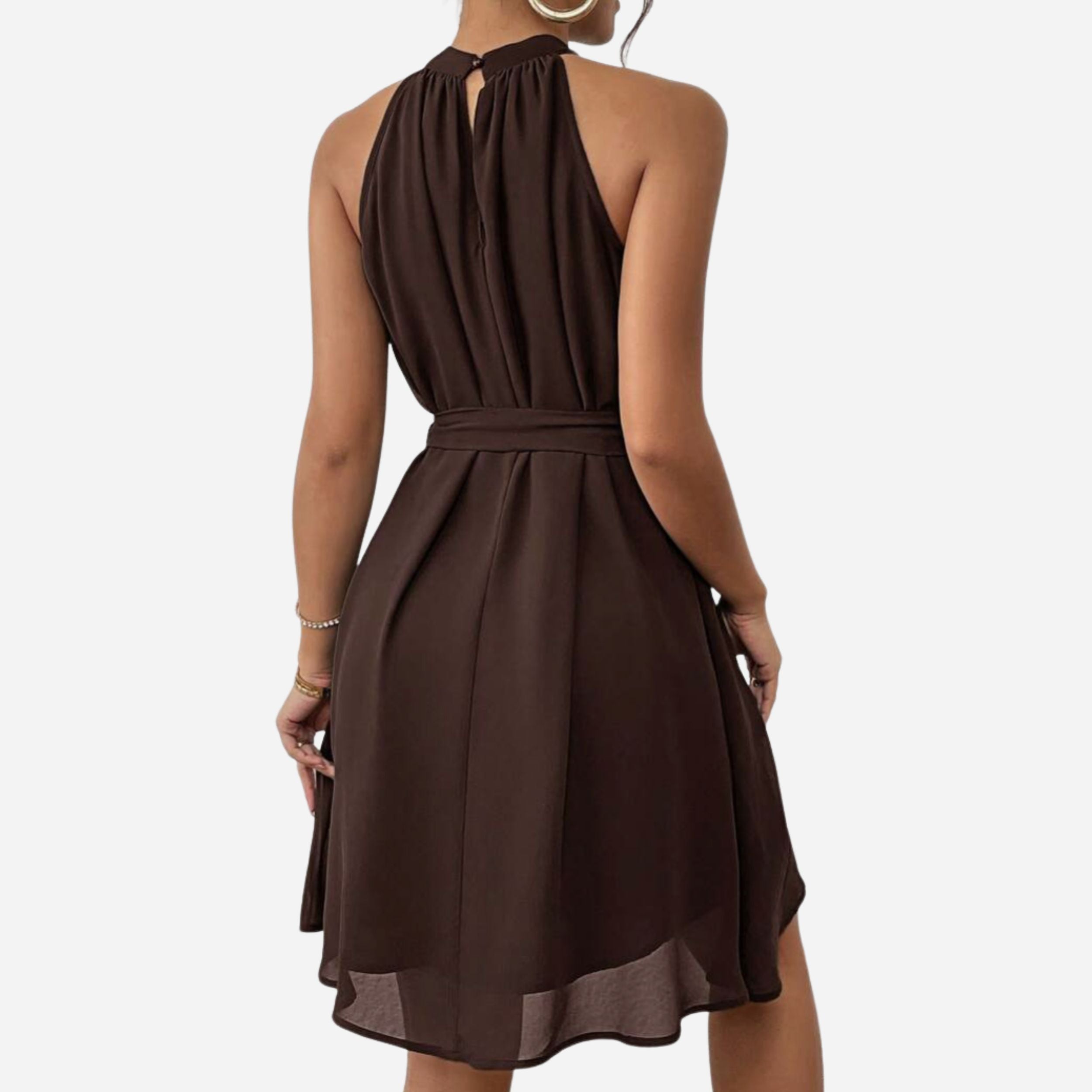 Alveraine | Women’s Sleeveless Halter Dress – Boho Summer Style