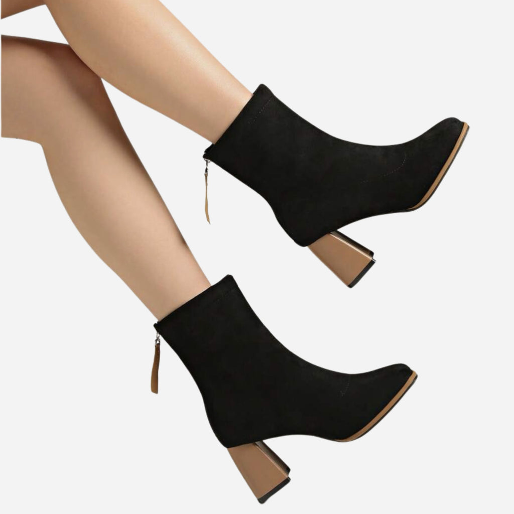 Alveraine | Women’s Western-Style High Heel Ankle Boots