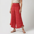 Alveraine | Women's Flowy Dot Print Wide-Leg Trousers - Summer Comfort Style
