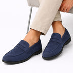 Alveraine | Men’s Square Toe Slip-On Loafers – Height Increasing Style