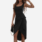 Alveraine | Women’s Tie-Side Tank Maxi Dress – Elegant Flowing Style
