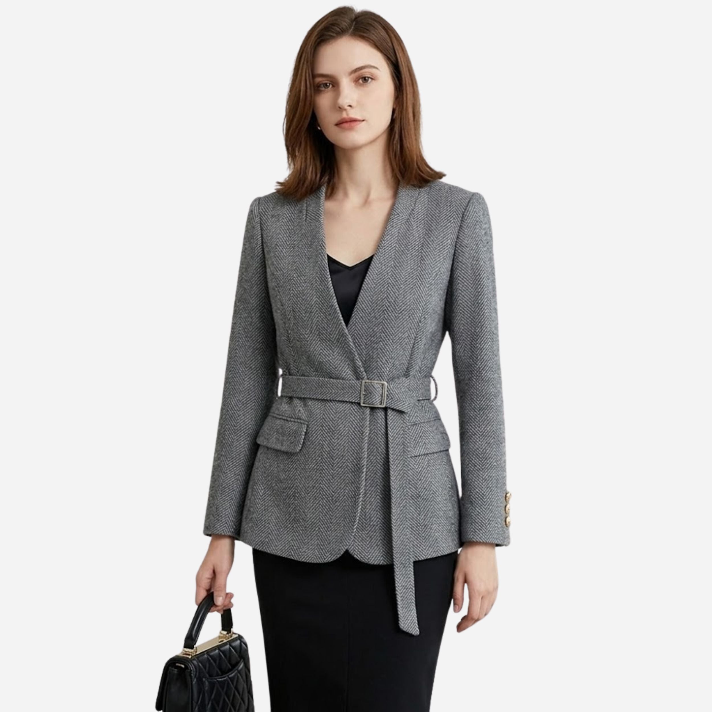 Alveraine | Women’s Sophisticated Wool Blazer – Elegant Tailored Style