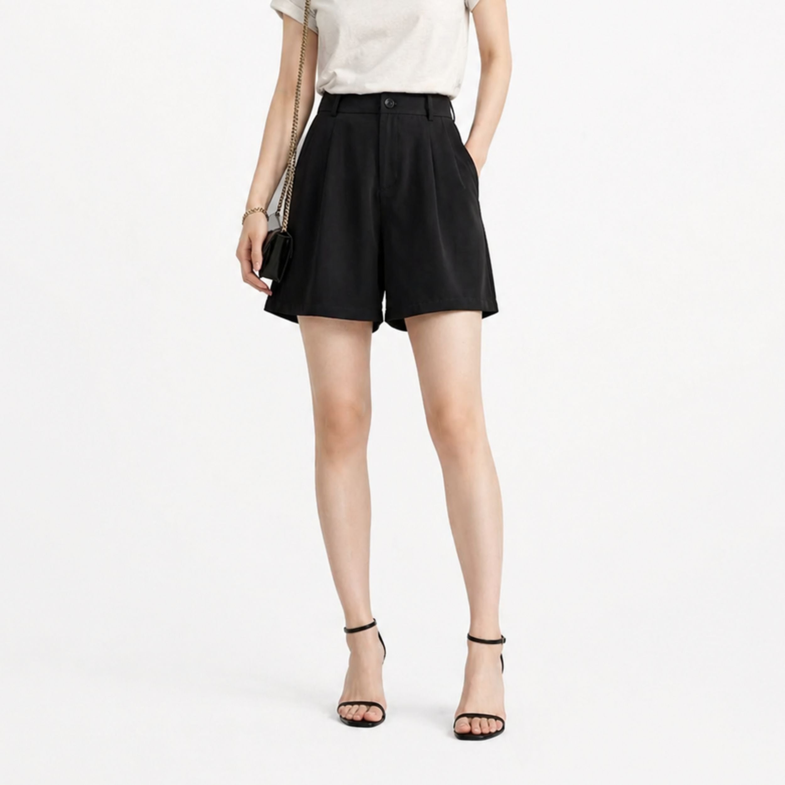 Alveraine | Women’s Short Casual Suit Trousers – Refined Everyday Style