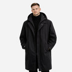 Alveraine | Men’s Winter Long Hooded Coat – Structured Cold-Season Outerwear