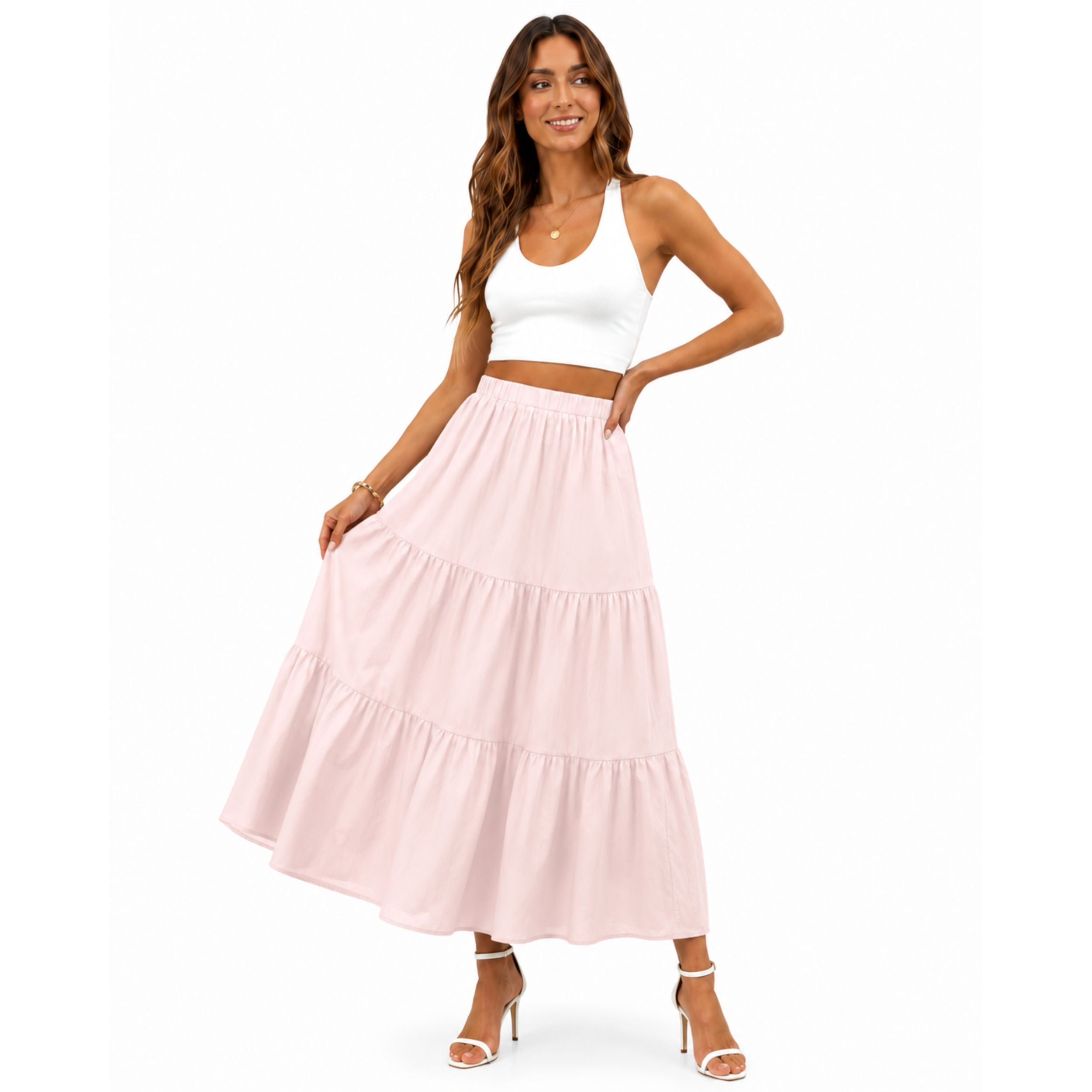 Alveraine | Women's Bohemian Long Skirt with Pockets - Effortless Summer Style