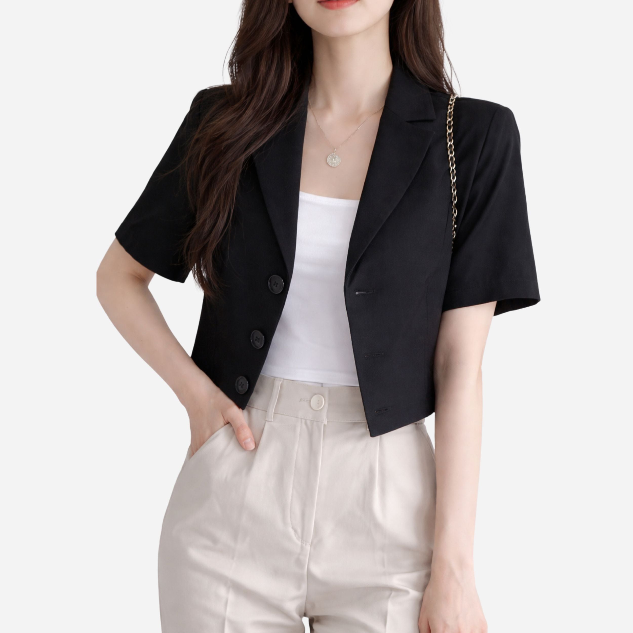 Alveraine | Women’s Cotton Linen Short Sleeve Top – Casual Summer Style
