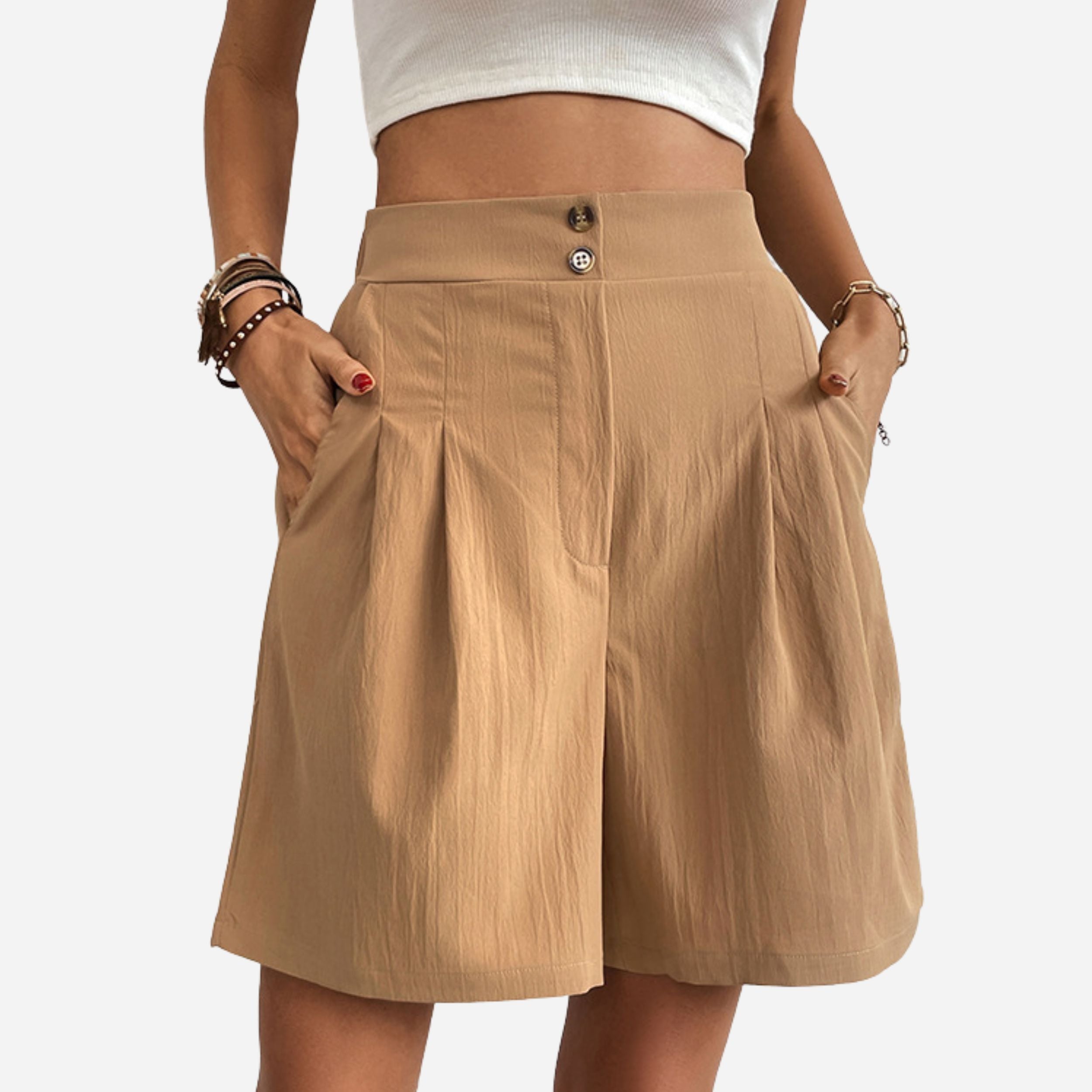 Alveraine | Women’s High-Waisted Shorts – Elegant Summer Essential