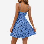 Alveraine | Women’s Printed Summer Dress – Backless Casual Style
