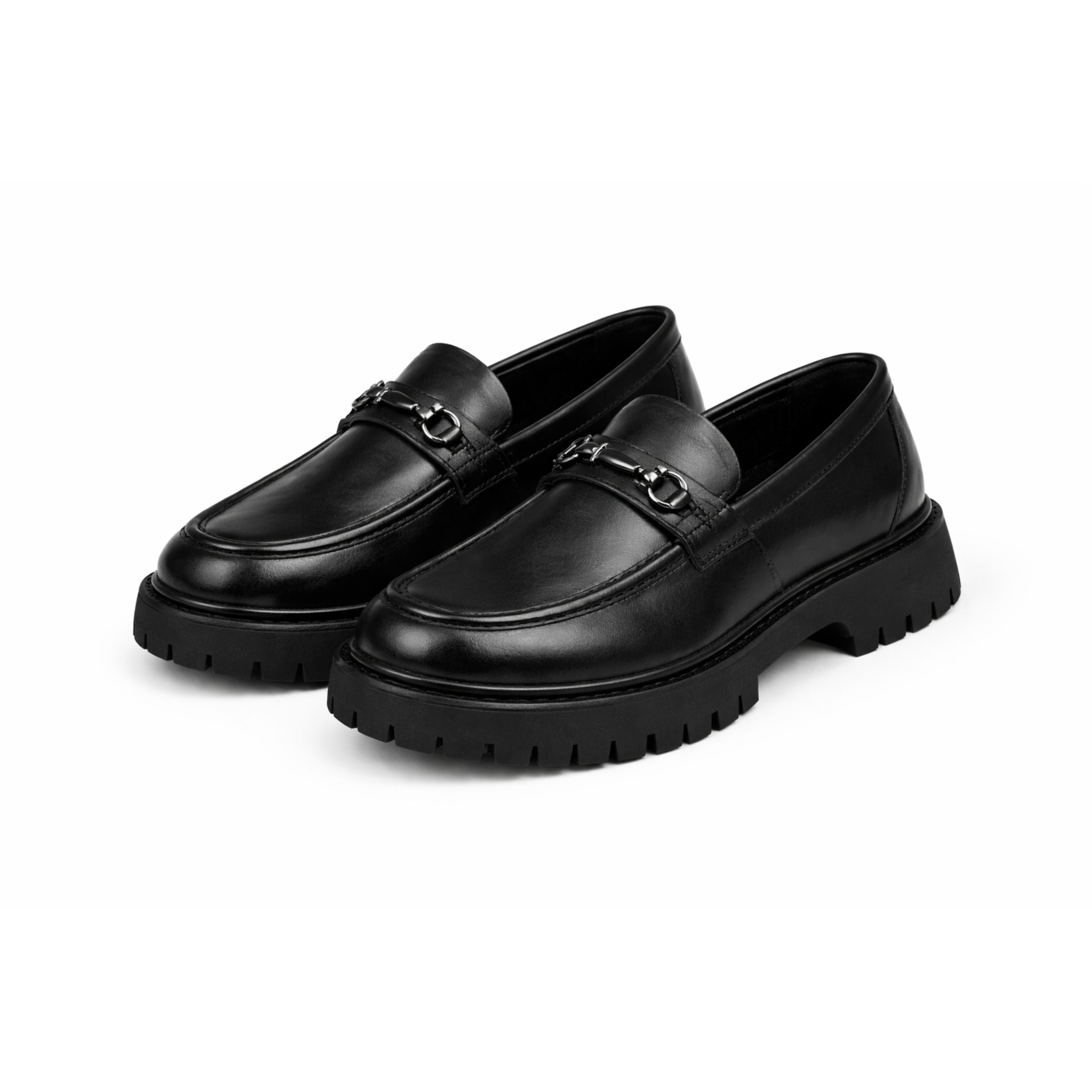 Alveraine | Mocassins business à semelle épaisse pour homme – Style british rehaussé