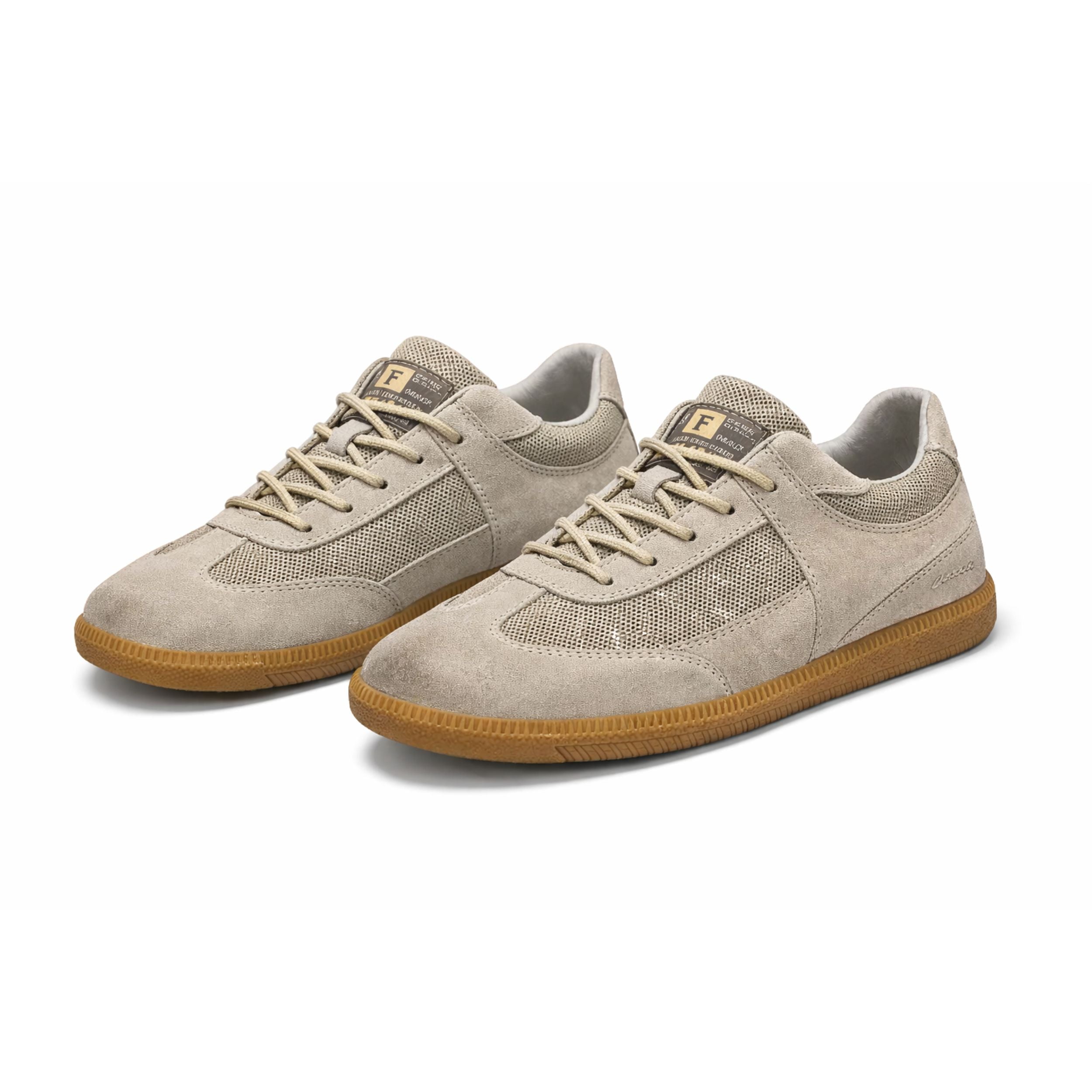 Alveraine | Men’s Suede & Mesh Casual Sneakers – Modern Breathable Style