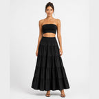 Alveraine | Women's High-Waisted Tiered Skirt - Elegant Summer Style