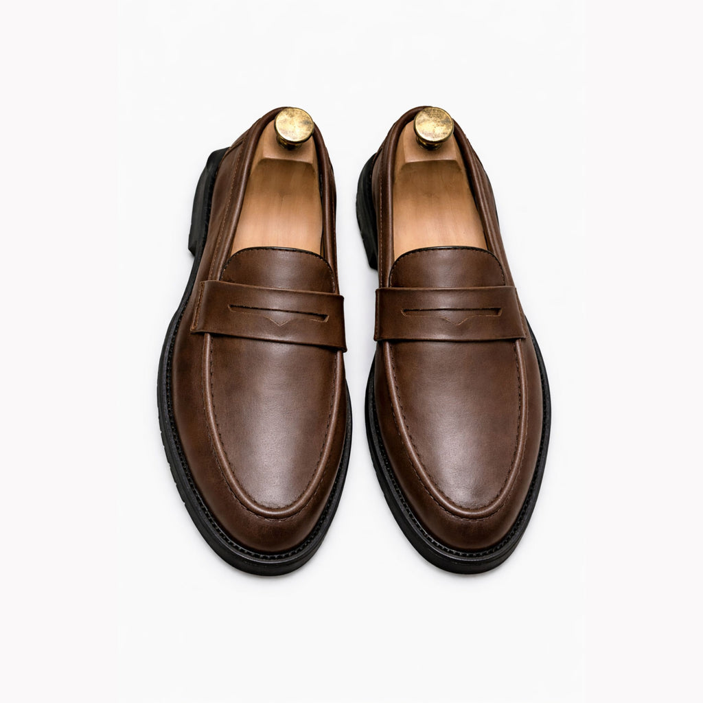 Alveraine | Men’s Retro British Slip-On Loafers – Classic Smart Style