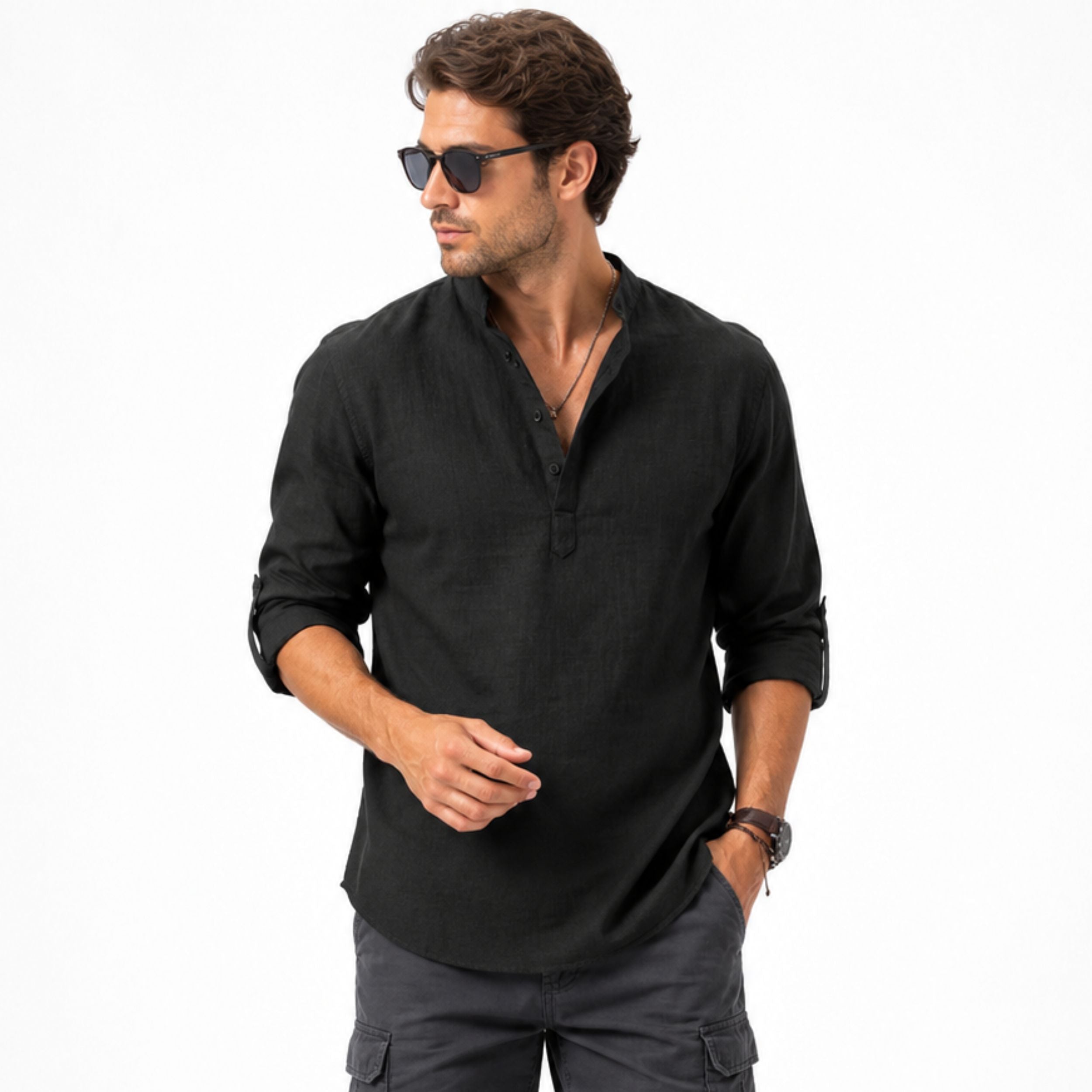 Alveraine | Men’s Lightweight Summer Shirt – Modern Fit Style