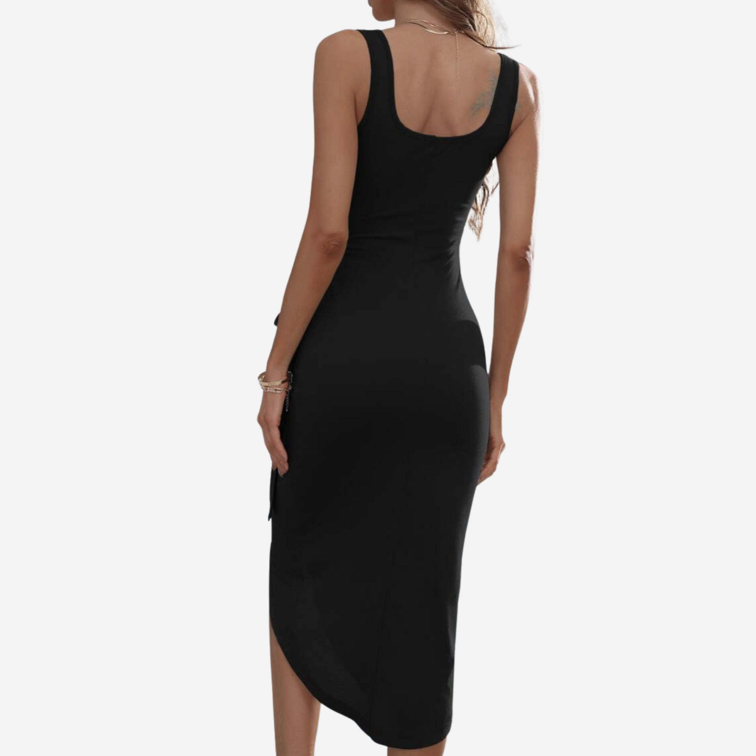 Alveraine | Women’s Tie-Side Tank Maxi Dress – Elegant Flowing Style