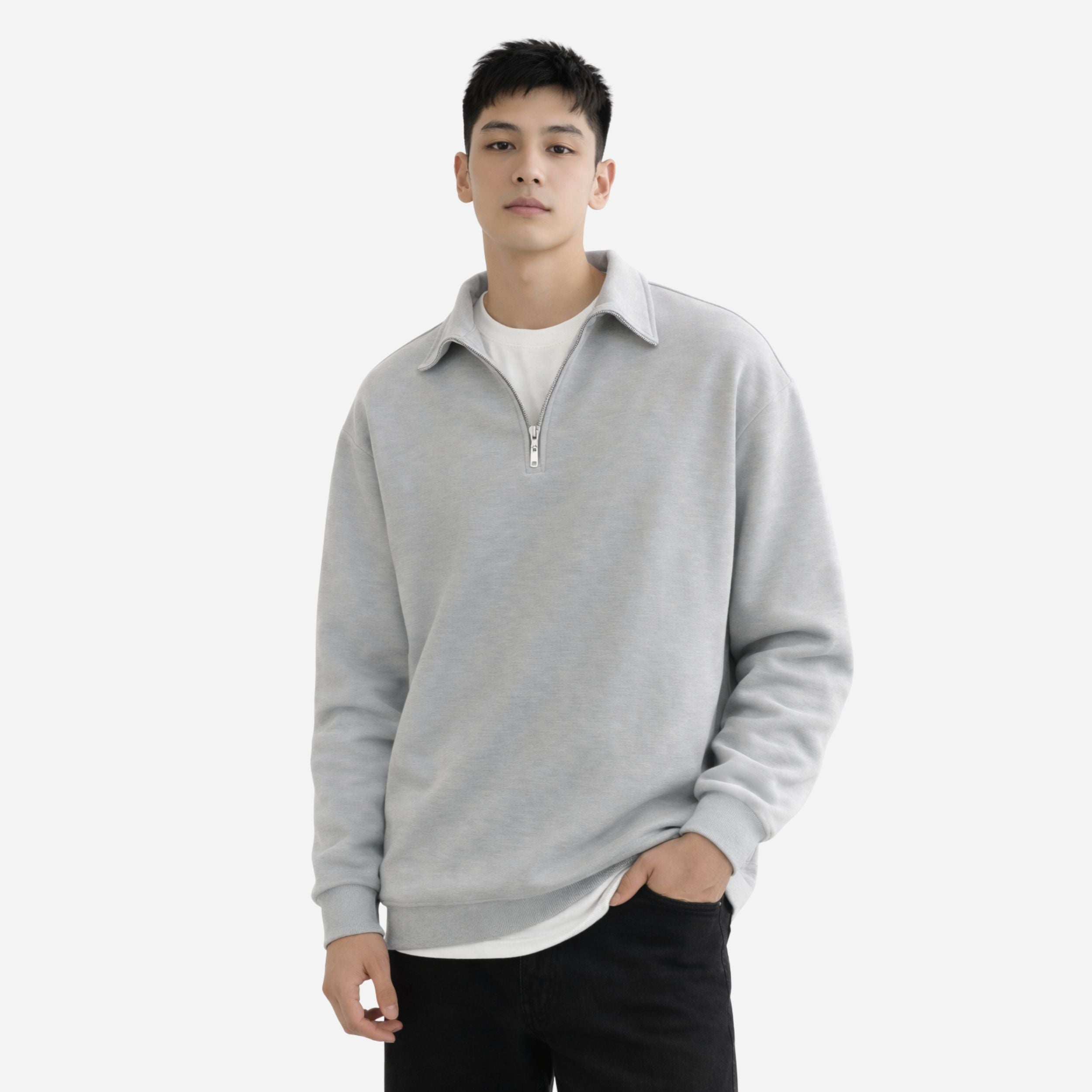 Alveraine | Men’s Cozy Fleece Half-Zip Pullover