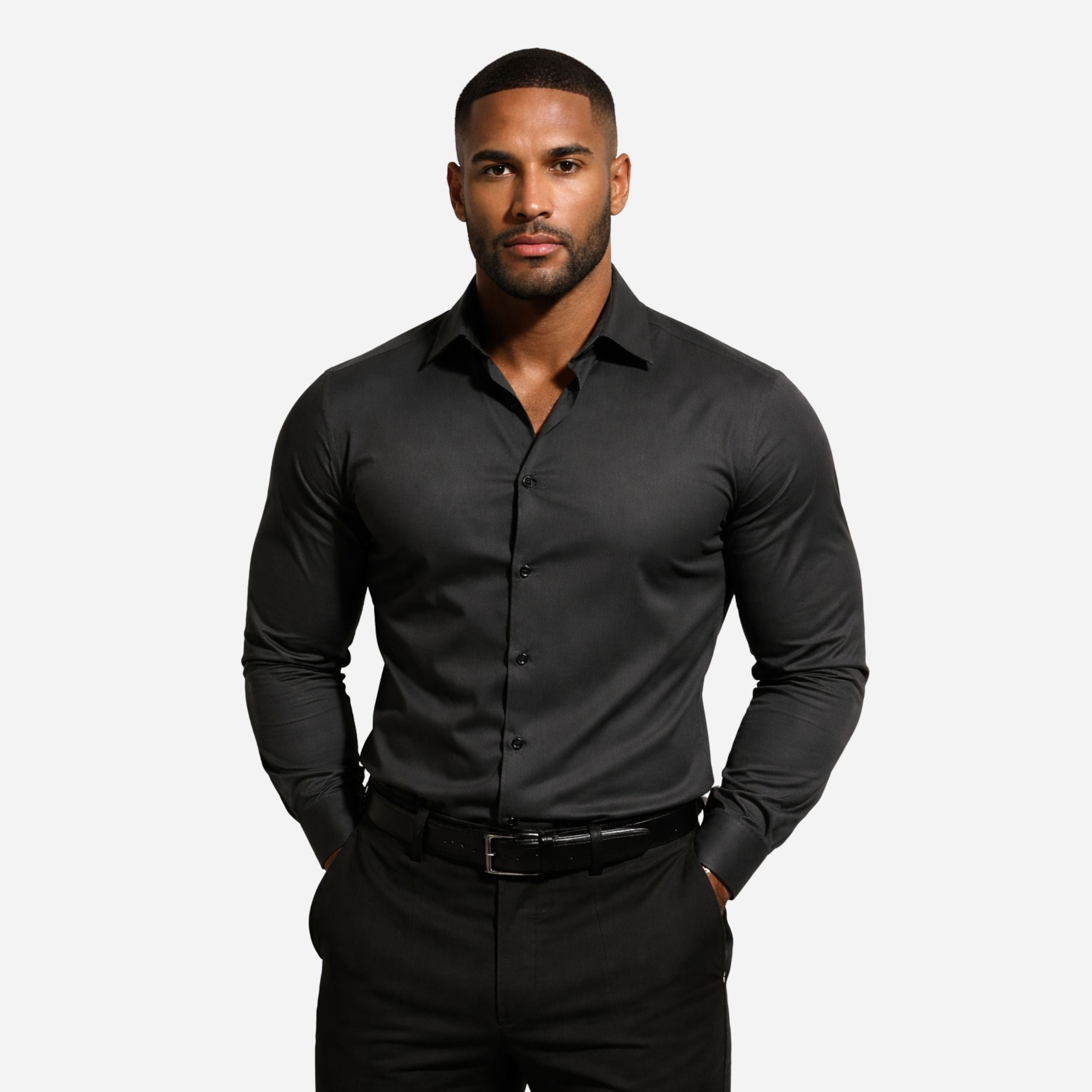Alveraine | Men’s Tailored Modern Dress Shirt – Slim Fit