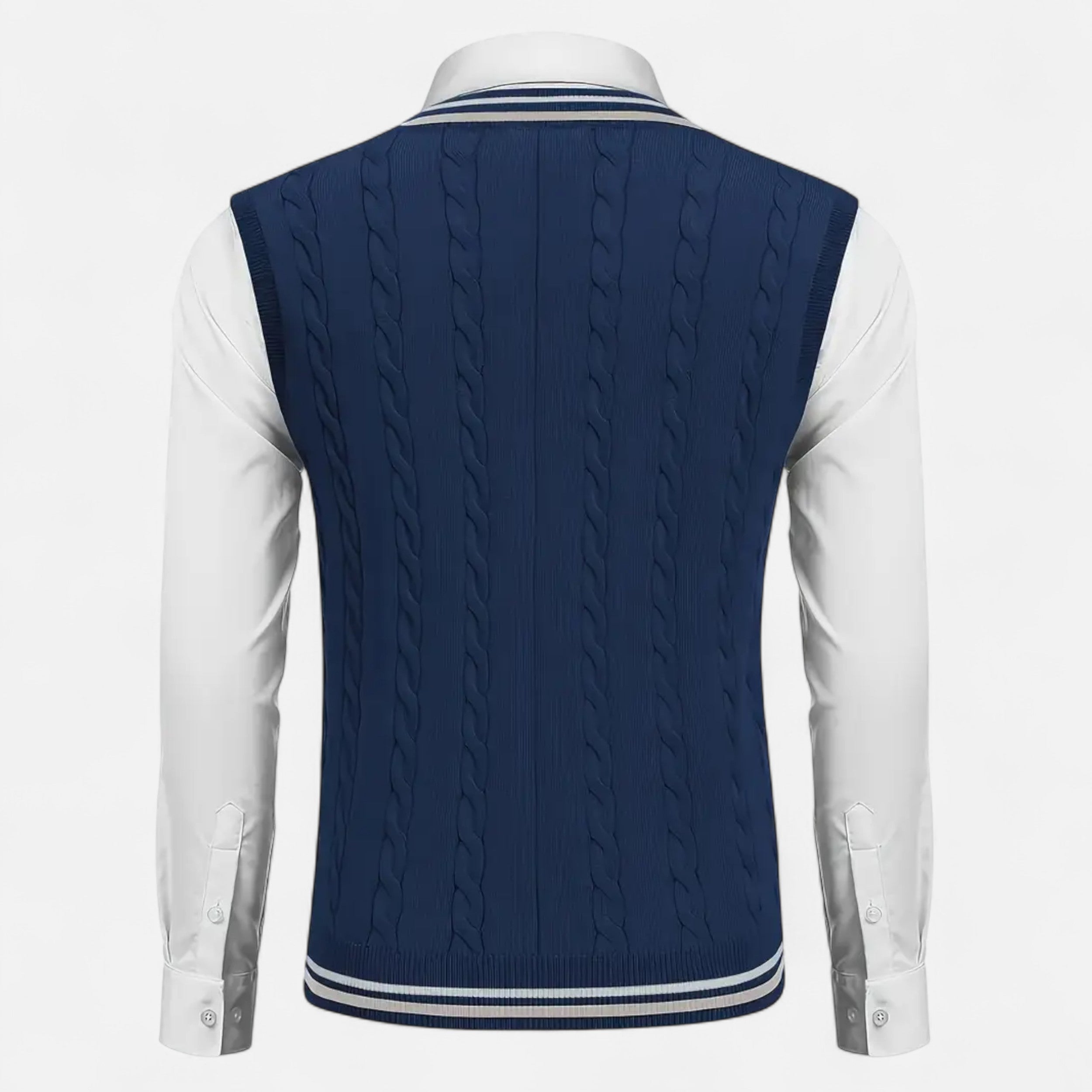 Lurvain | Men’s Knitted V-Neck Vest – Heritage Layers