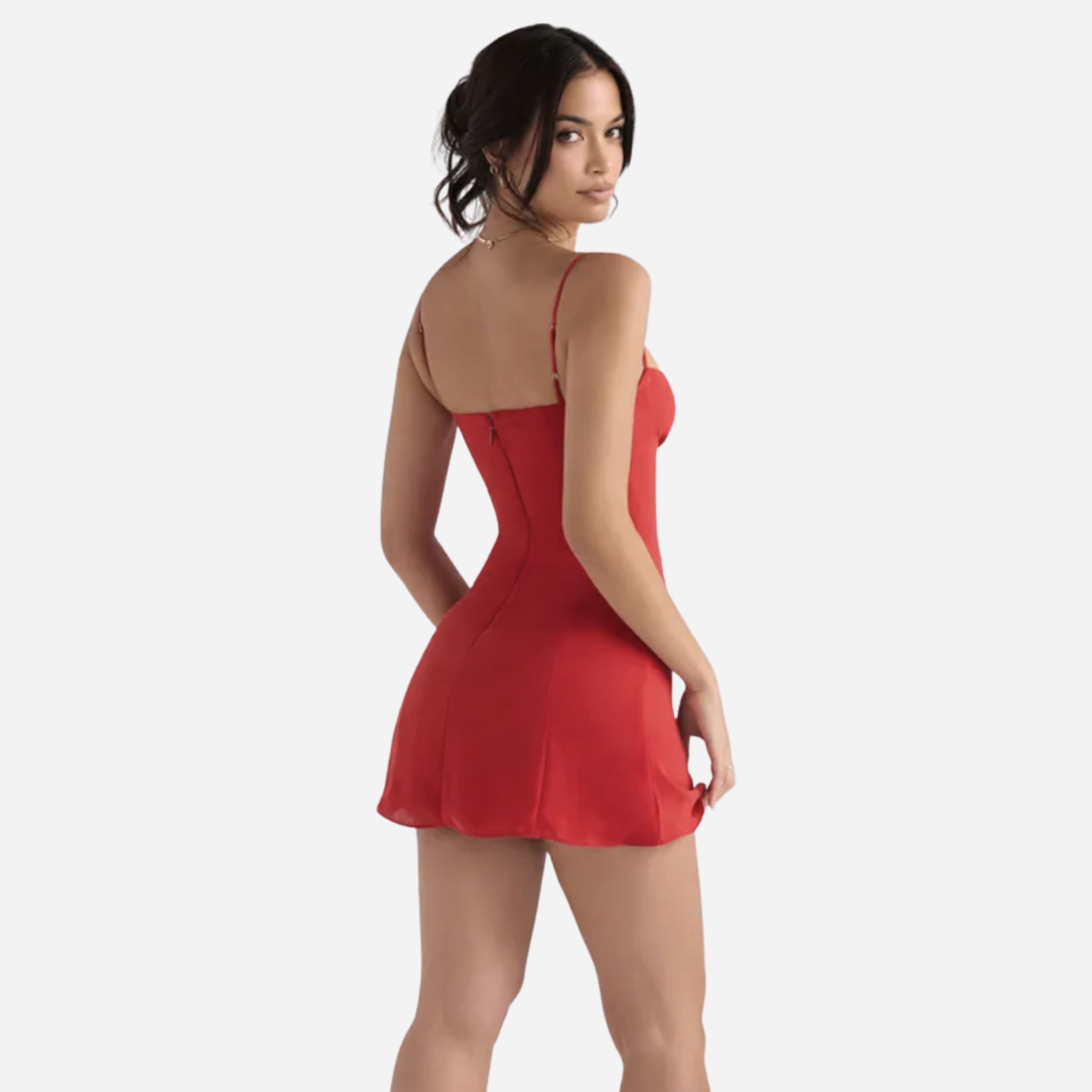 Alveraine | Women’s Satin Mini Dress – Elegant Evening Style