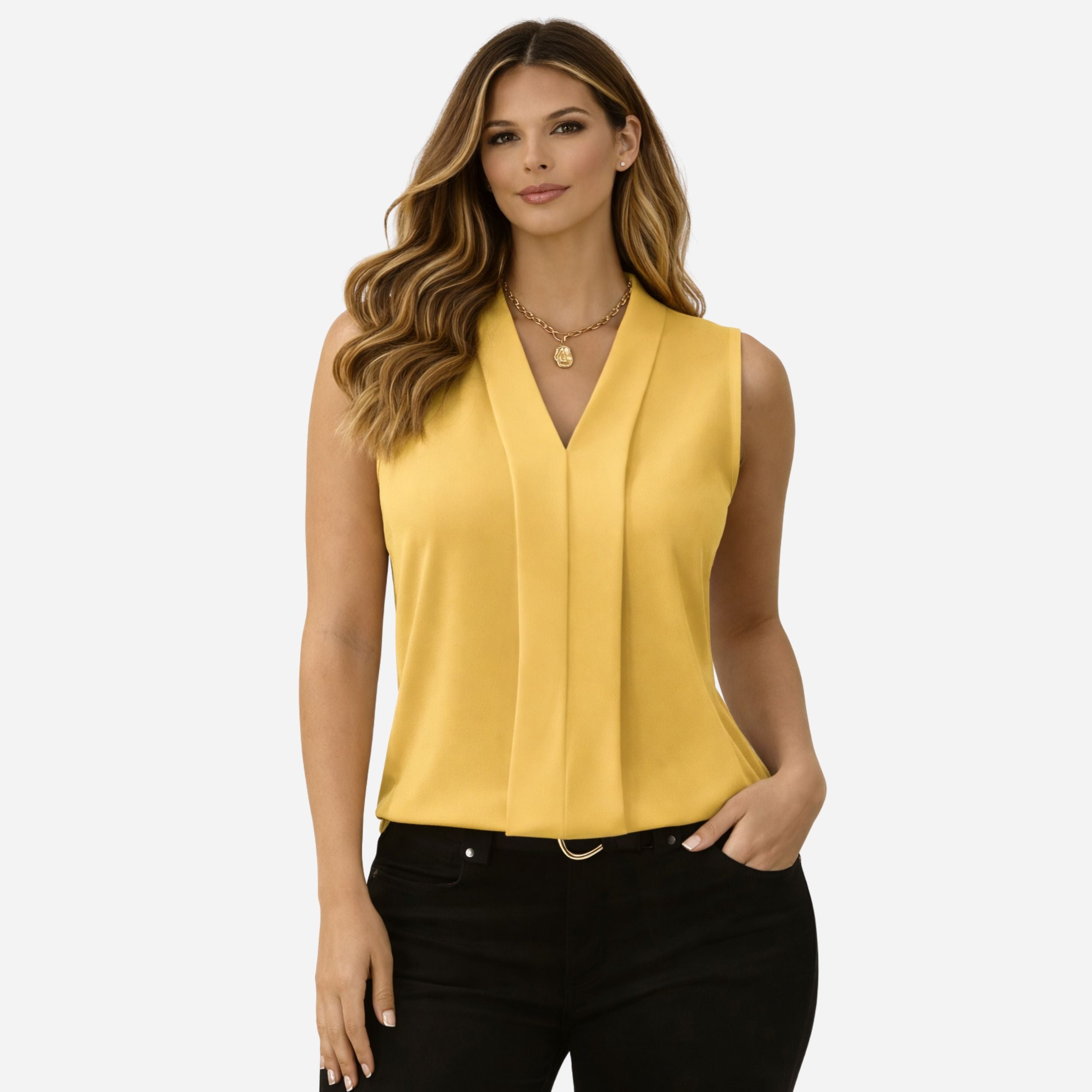 Alveraine | Women’s V-Neck Shirt – Elegant Everyday Style
