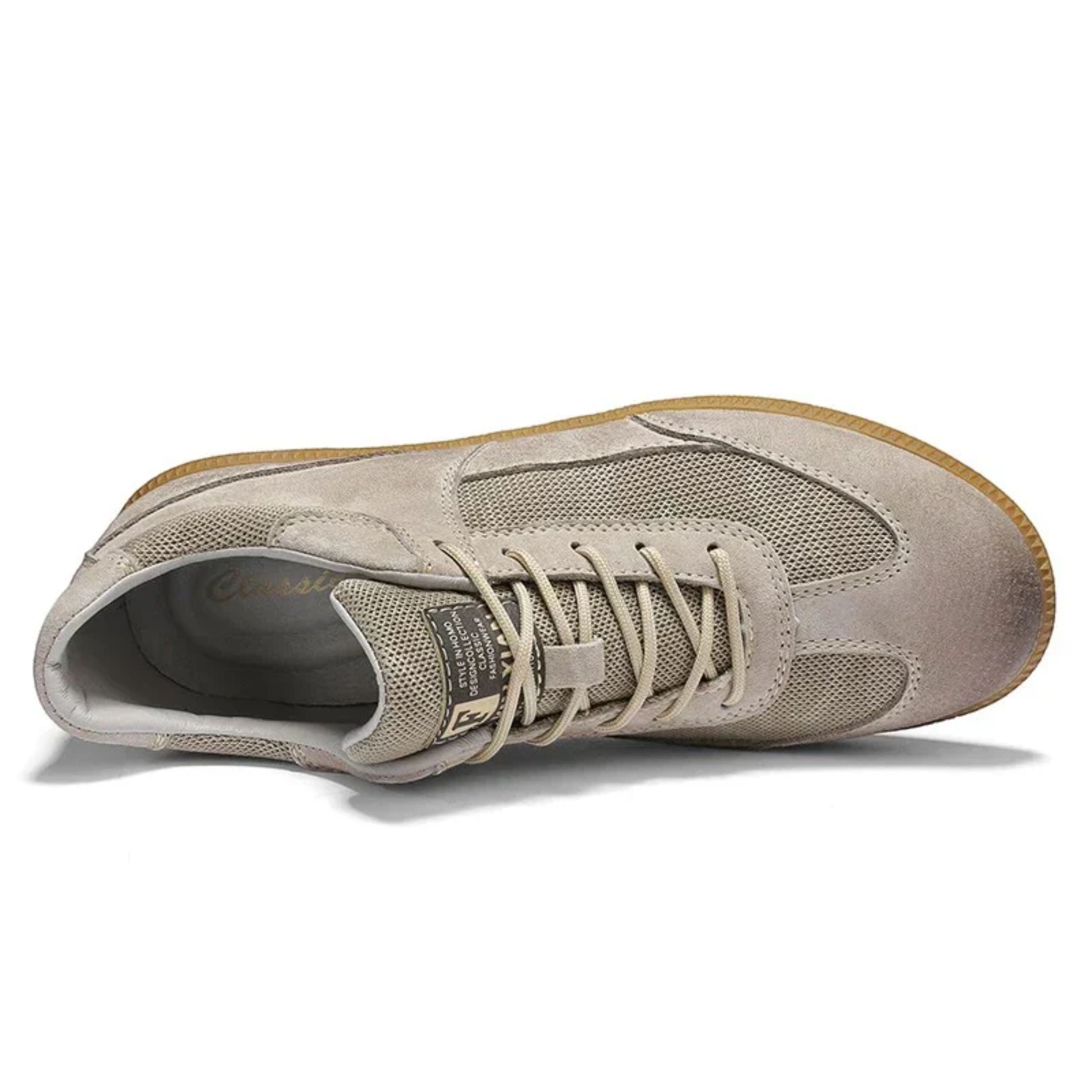Alveraine | Men’s Suede & Mesh Casual Sneakers – Modern Breathable Style