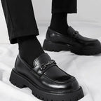 Alveraine | Men’s Chunky Sole Business Loafers – Elevated British Style