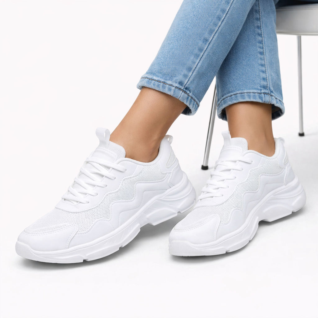 Alveraine | Women’s Breathable Mesh Casual Sneakers – Lightweight Walking Shoes