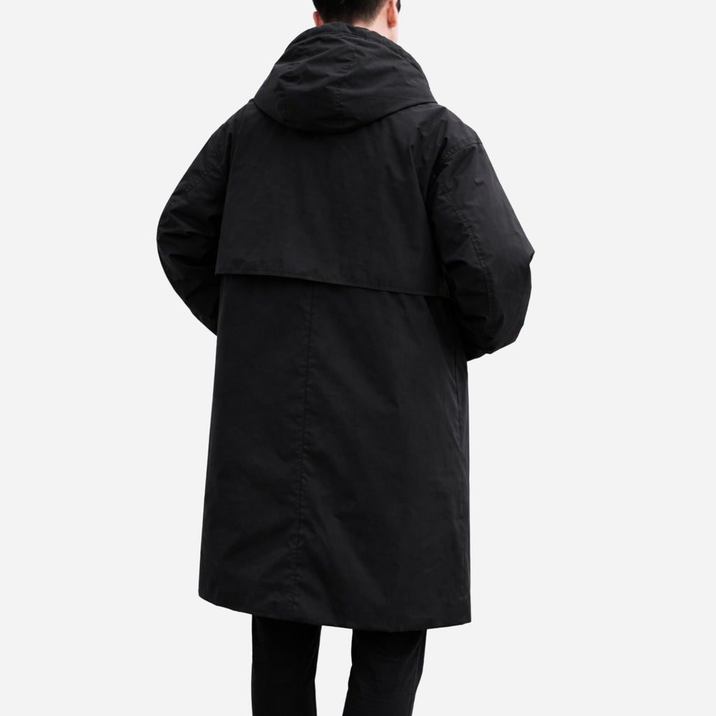Alveraine | Men’s Winter Long Hooded Coat – Structured Cold-Season Outerwear