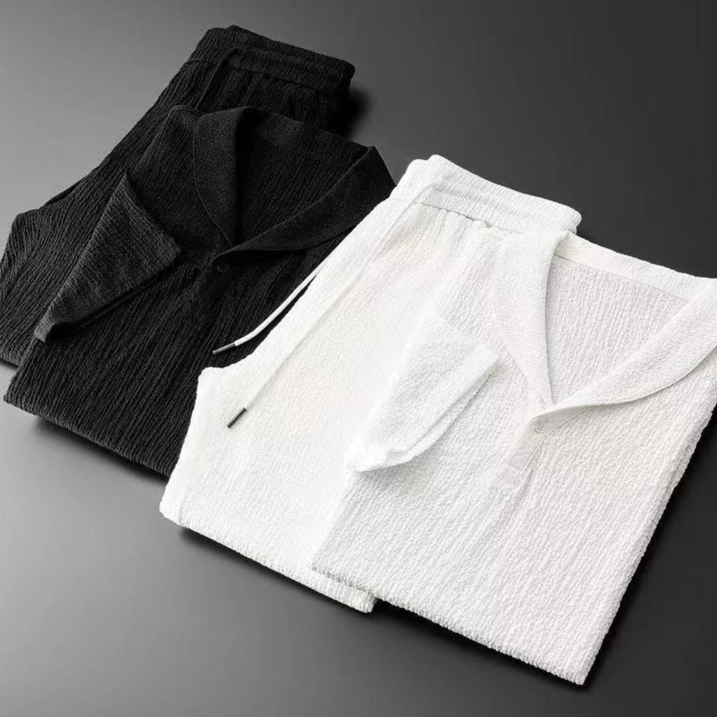 Alveraine | Men’s Cotton Polo & Pantalon Set – Old Money Summer Style