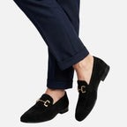 Alveraine | Men’s Suede Horsebit Loafers – Refined Slip-On Style