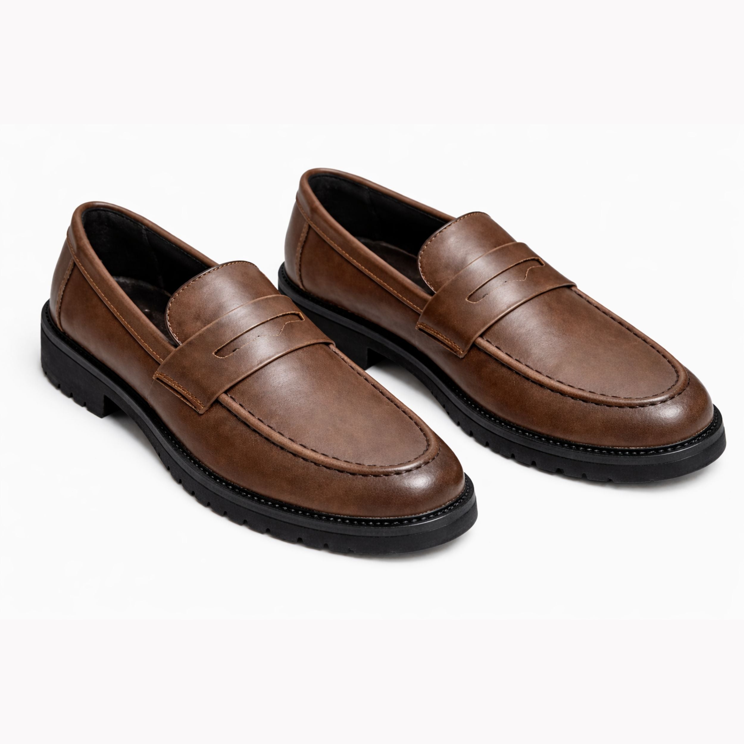 Alveraine | Men’s Retro British Slip-On Loafers – Classic Smart Style