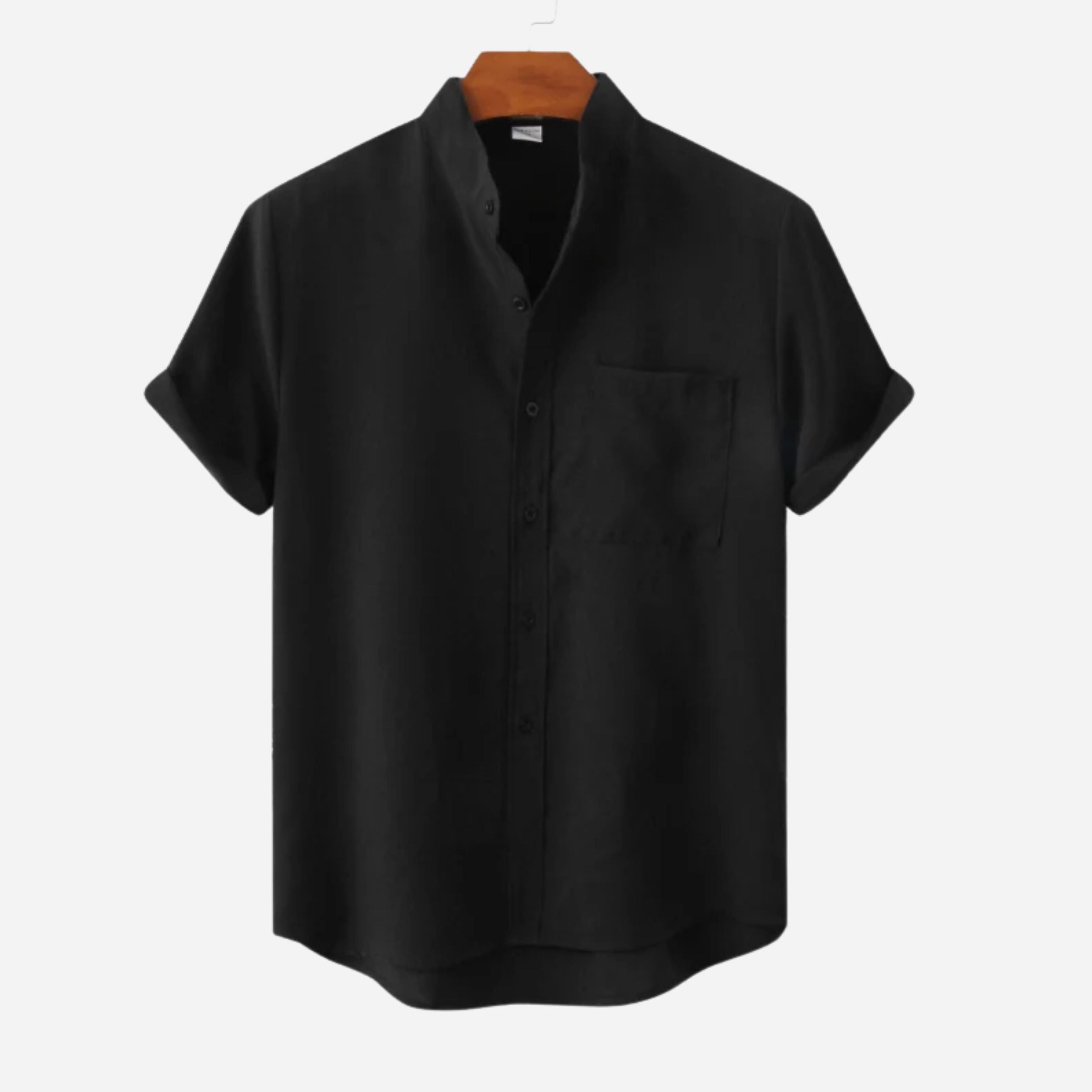 Alveraine | Men’s Mandarin Collar Shirt – Old Money Refined Style