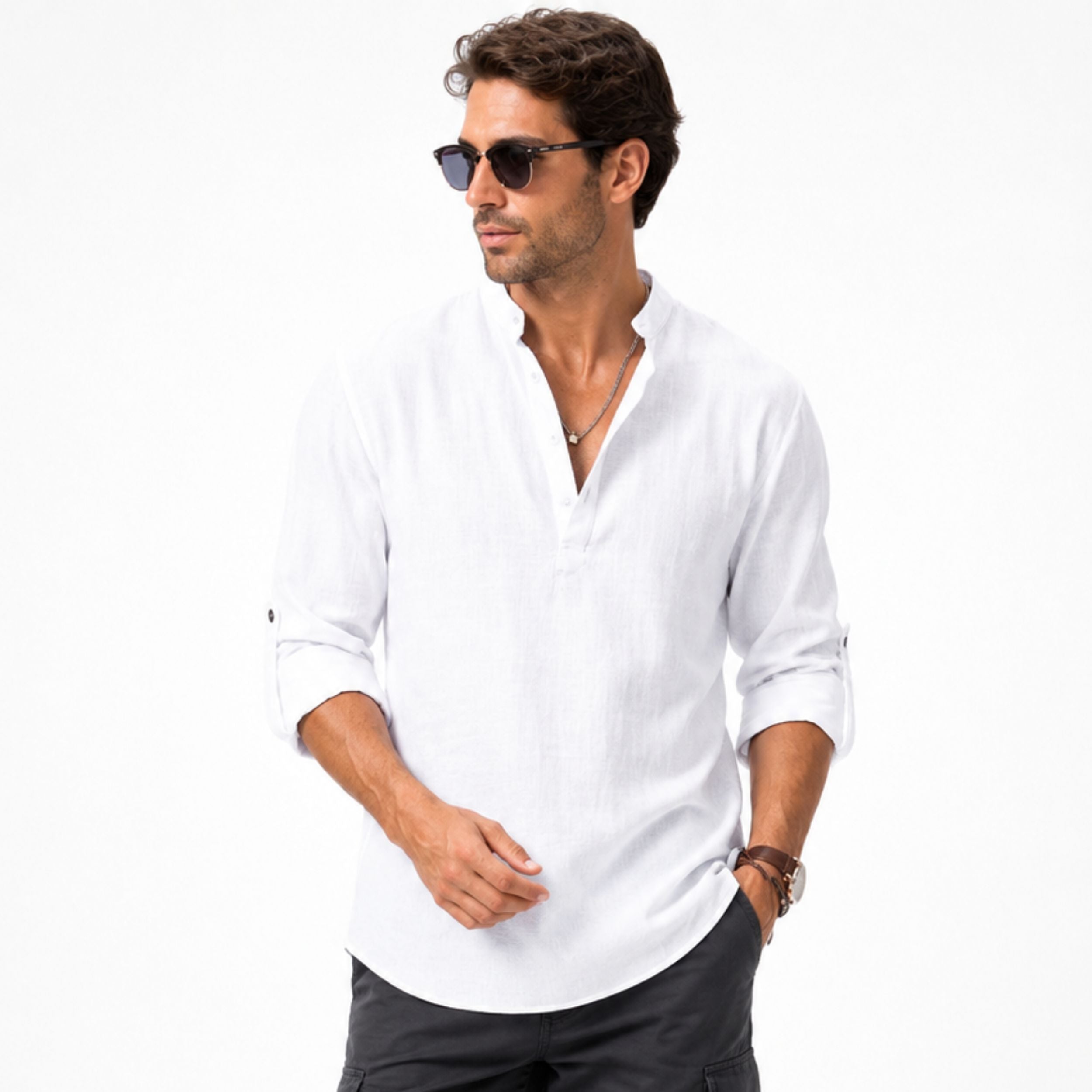 Alveraine | Men’s Lightweight Summer Shirt – Modern Fit Style