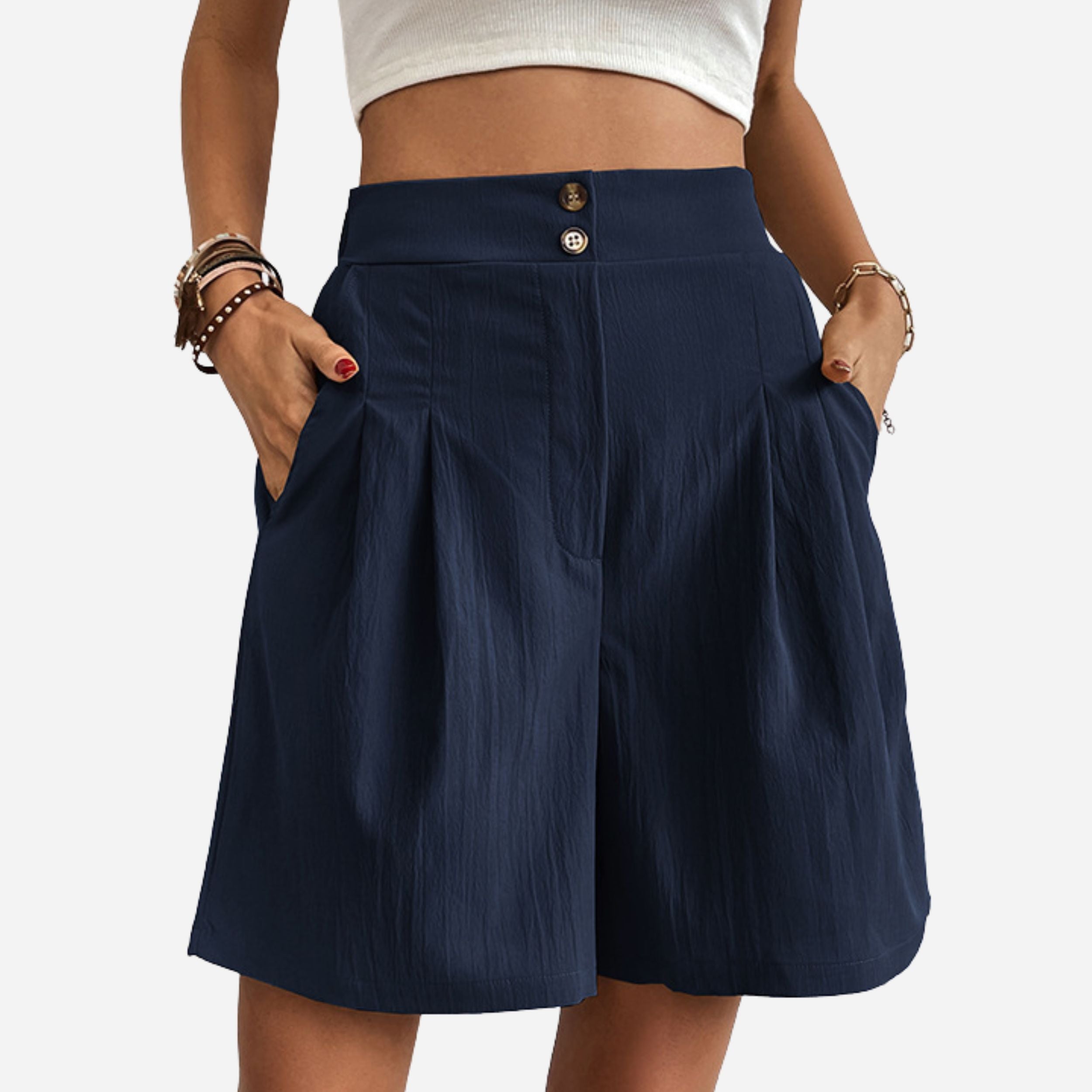 Alveraine | Women’s High-Waisted Shorts – Elegant Summer Essential