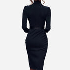 Alveraine | Women’s Belted Sheath Dress – Elegant Structured Style