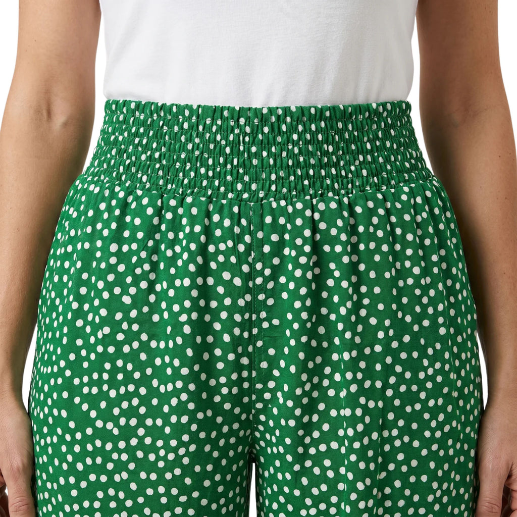 Alveraine | Women's Flowy Dot Print Wide-Leg Trousers - Summer Comfort Style
