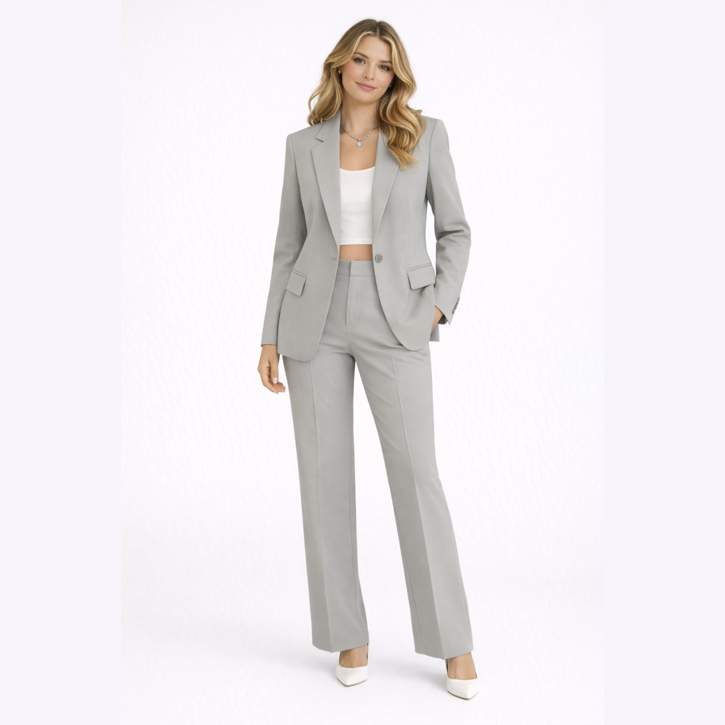 Alveraine | Women’s Chic Modern Suit Set – Tailored Blazer & Trousers